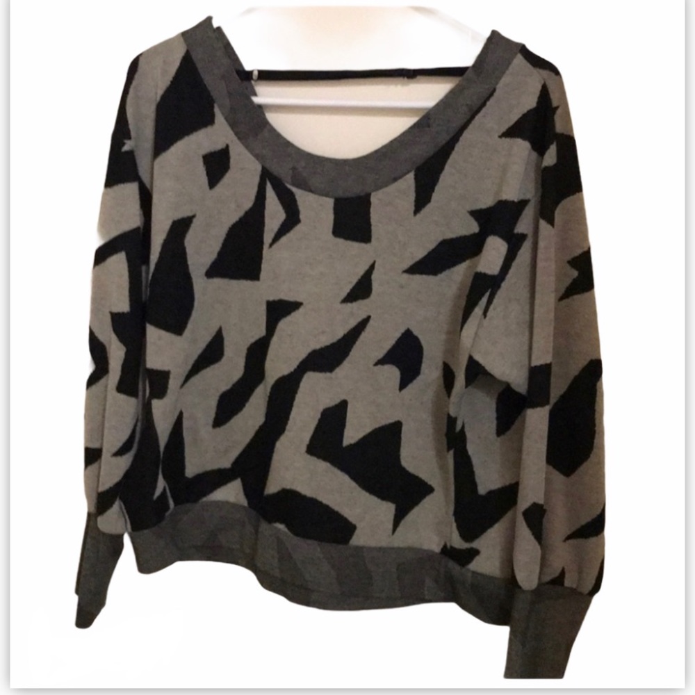 🖤🖤🖤Scott 80s Abstract Crop Top